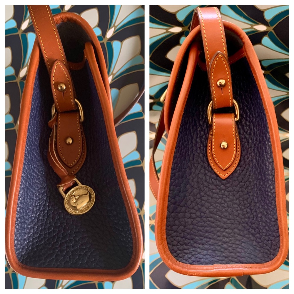 💙Air Force Blue Dooney & Bourke Vintage Essex Bag - Picture 7 of 15